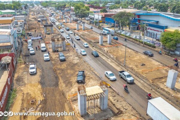 Avanza la Construcción de la Pista Héroes y Mártires de la Insurrección en Managua