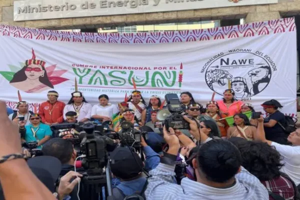 Indígenas ecuatorianos exigen al Gobierno de Daniel Noboa fin de la explotación de petróleo en el Parque Nacional Yasuní