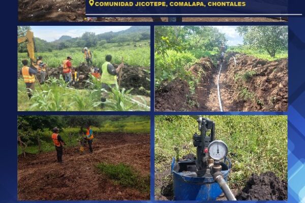 Gobierno de Nicaragua, asegura el Derecho al Agua para Familias en Jicotepe, Municipio de Comalapa