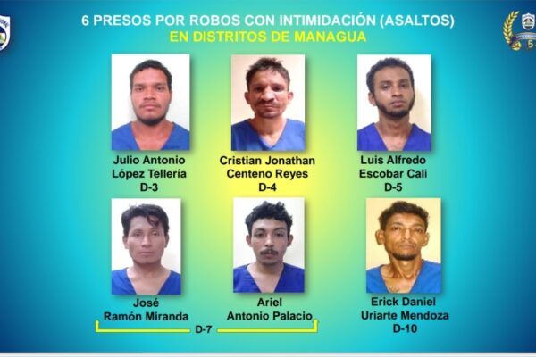 Éxito en Seguridad Ciudadana: 18 arrestos por delitos de alta peligrosidad en Nicaragua