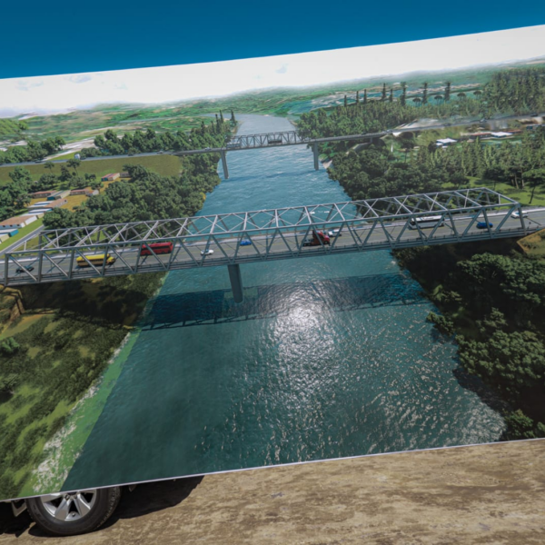 Foto de Galería Fotográfica del inicio de la construcción del puente Mulukuku en la Región Autónoma de la Costa Caribe Norte