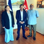 Compañero Demetrio Hernández, Secretario General del MIR, Visita la Embajada de Nicaragua en Chile