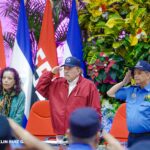 Acto de la XXVII promoción de cadetes de la Universidad de Ciencias Policiales «Leonel Rugama» en homenaje al comandante Eduardo Contreras