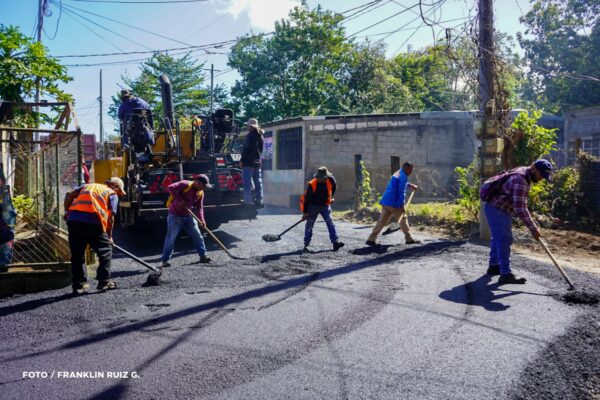 Alcaldía de Managua avanza con el Programa Calles para el Pueblo