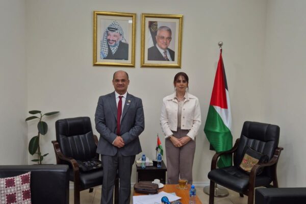 Delegación nicaragüense se reúne con la Directora de Protocolo del Ministerio de Relaciones Exteriores de Palestina