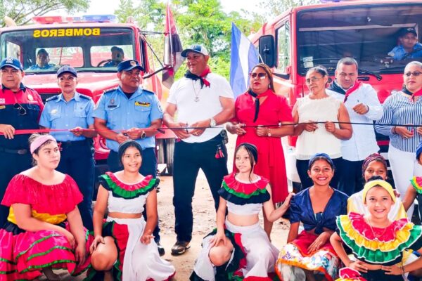 Gobierno Revolucionario inaugura nueva estación de bomberos en Paiwas, San Pedro del Norte