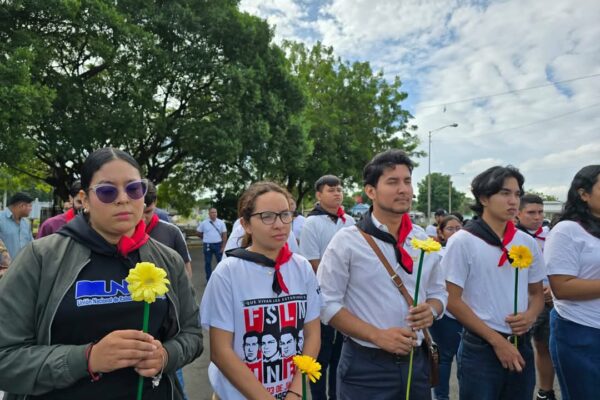 Juventud Sandinista rinde homenaje al legado revolucionario de Nora Astorga