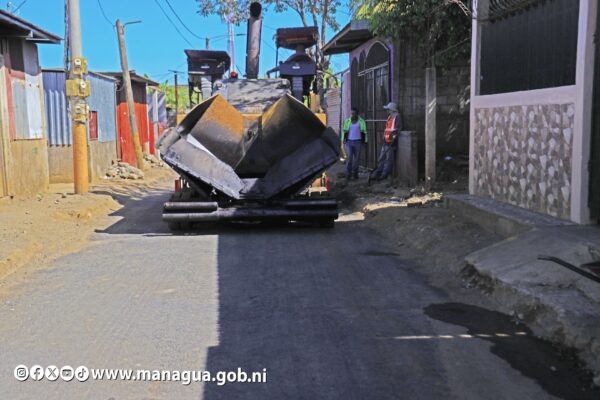 Nueva obra vial mejora conexión y seguridad en el Distrito V de Managua