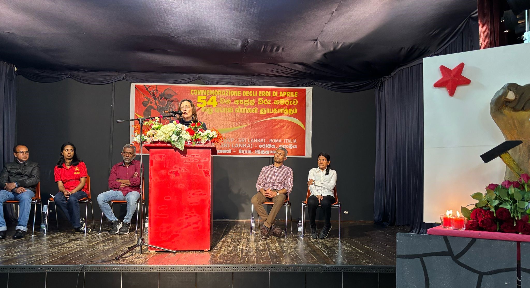 Solidaridad con Sri Lanka en Roma