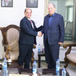 Delegación Nicaragüense se reúne con el Presidente del Parlamento de Palestina