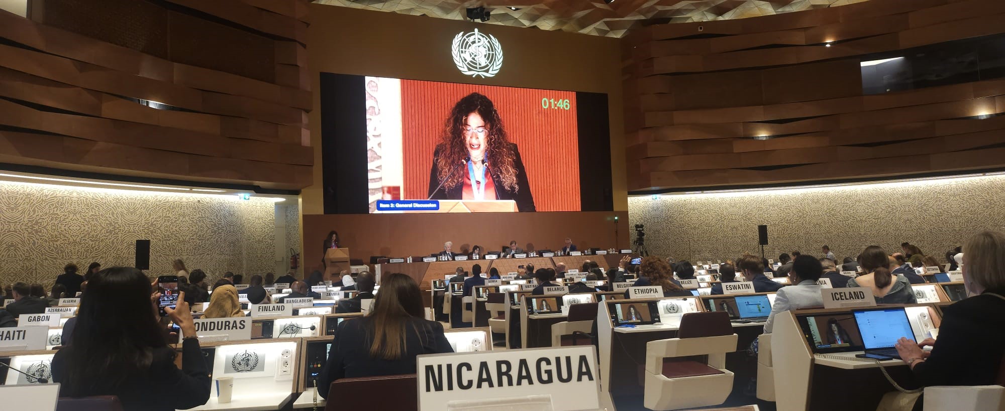 Nicaragua participa en la 78ª Asamblea Mundial de la Salud en Ginebra