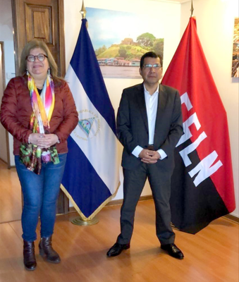 Presidenta de COFADECO visita Embajada de Nicaragua en Chile