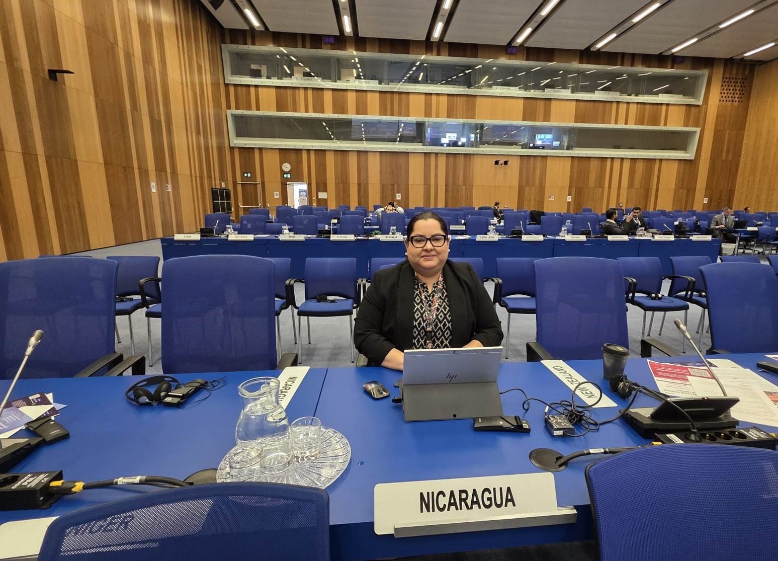 Representante de Nicaragua en Reunión de la Comisión de Prevención de Delito y Justicia Penal en Viena