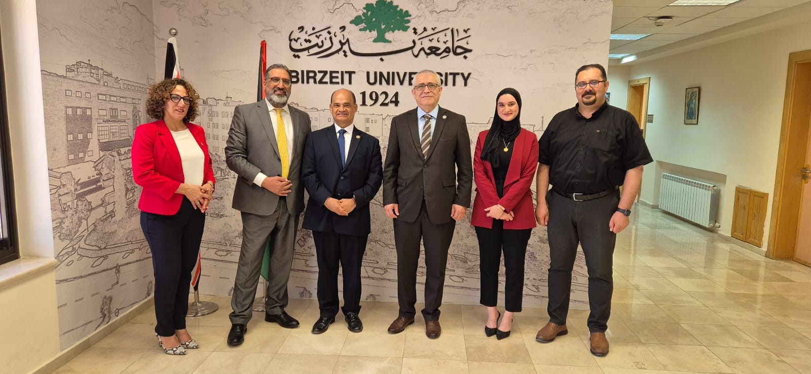 El Embajador Gadiel Arce Mairena visita la Universidad de Birzeit en Palestina