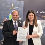 Embajador Gadiel Arce se reúne con la Ministra de Exteriores de Palestina, Varsen Aghabekian