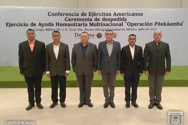 Ejército de Nicaragua fortalece cooperación en ejercicio multinacional de ayuda humanitaria