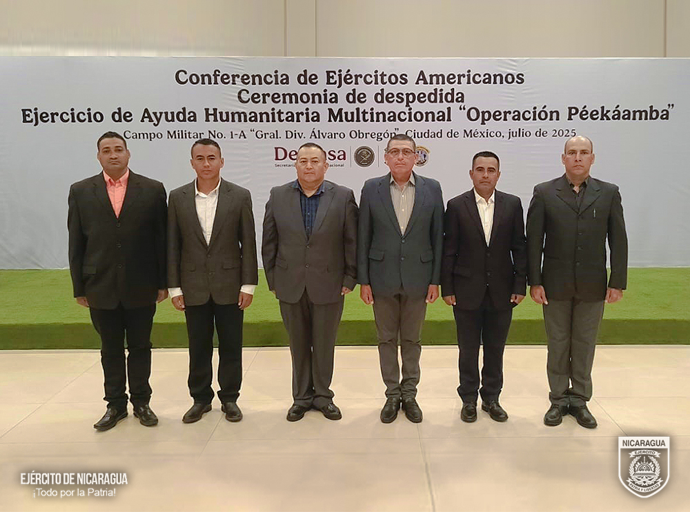 Ejército de Nicaragua fortalece cooperación en ejercicio multinacional de ayuda humanitaria