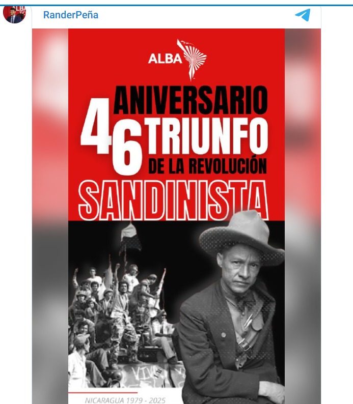 Rander Peña desde el ALBA-TCP: El 46/19 inspira la lucha de los pueblos libres
