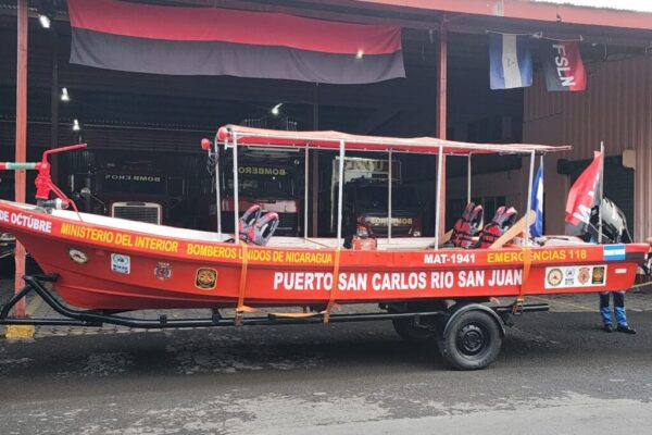 Nicaragua inaugurará la primera unidad de bomberos acuáticos en Río San Juan