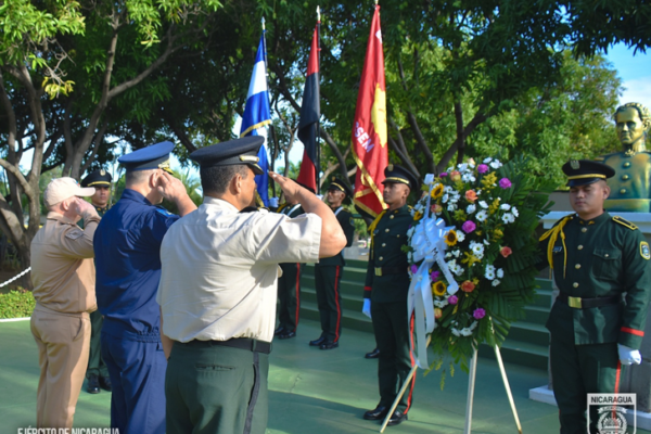 Ejército de Nicaragua rinde homenaje al General José Dolores Estrada