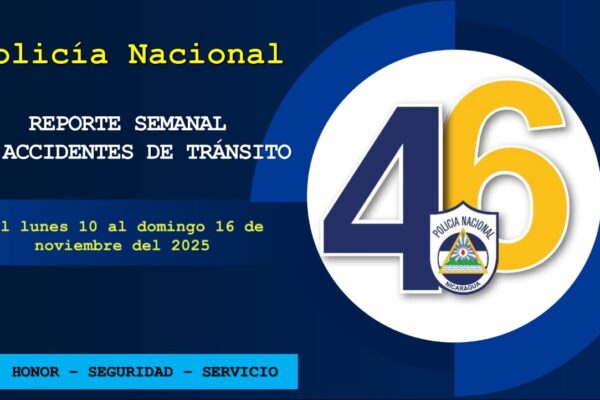 Policía Nacional destaca reducción de víctimas por accidentes en Nicaragua