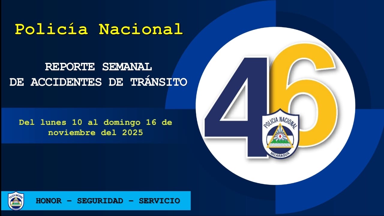 Policía Nacional destaca reducción de víctimas por accidentes en Nicaragua