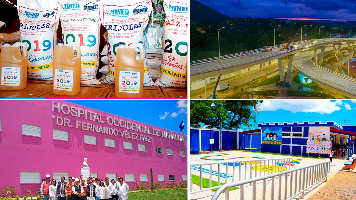 Nicaragua celebra 19 años de avances en paz y bienestar para sus familias