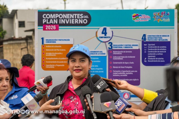 Alcaldía de Managua avanza en Plan Invierno Seguro 2026 para resguardar a las familias