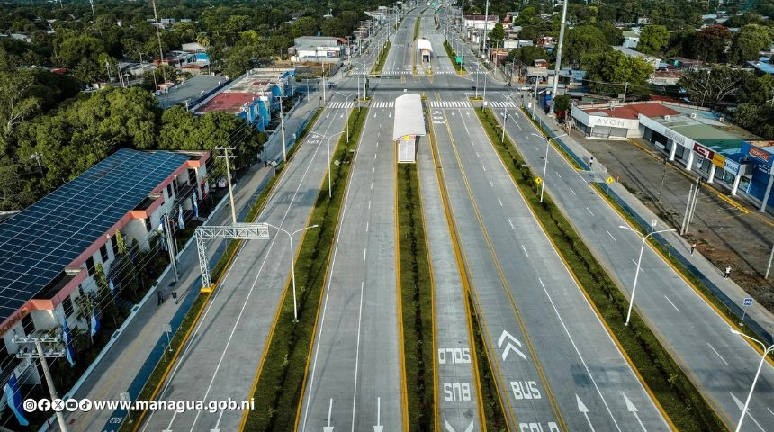 Pista Héroes de la Insurrección reduce tiempos de viaje de una hora a 18 minutos en Managua