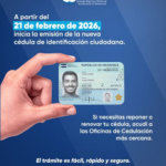 Conoce el nuevo formato de identificación ciudadana en Nicaragua
