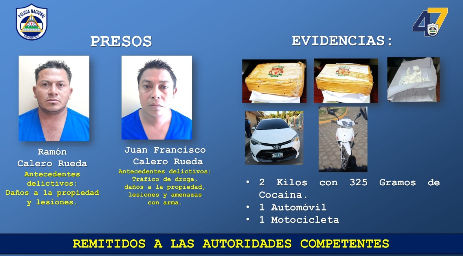 Dos detenidos y más de 2 kilos de cocaína incautados en operativo policial en León