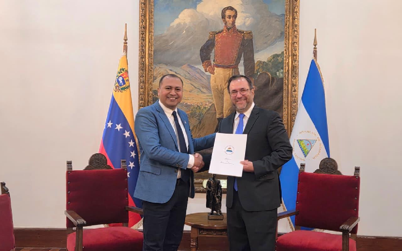 Nicaragua presenta Copias de Estilo de su embajador en Venezuela