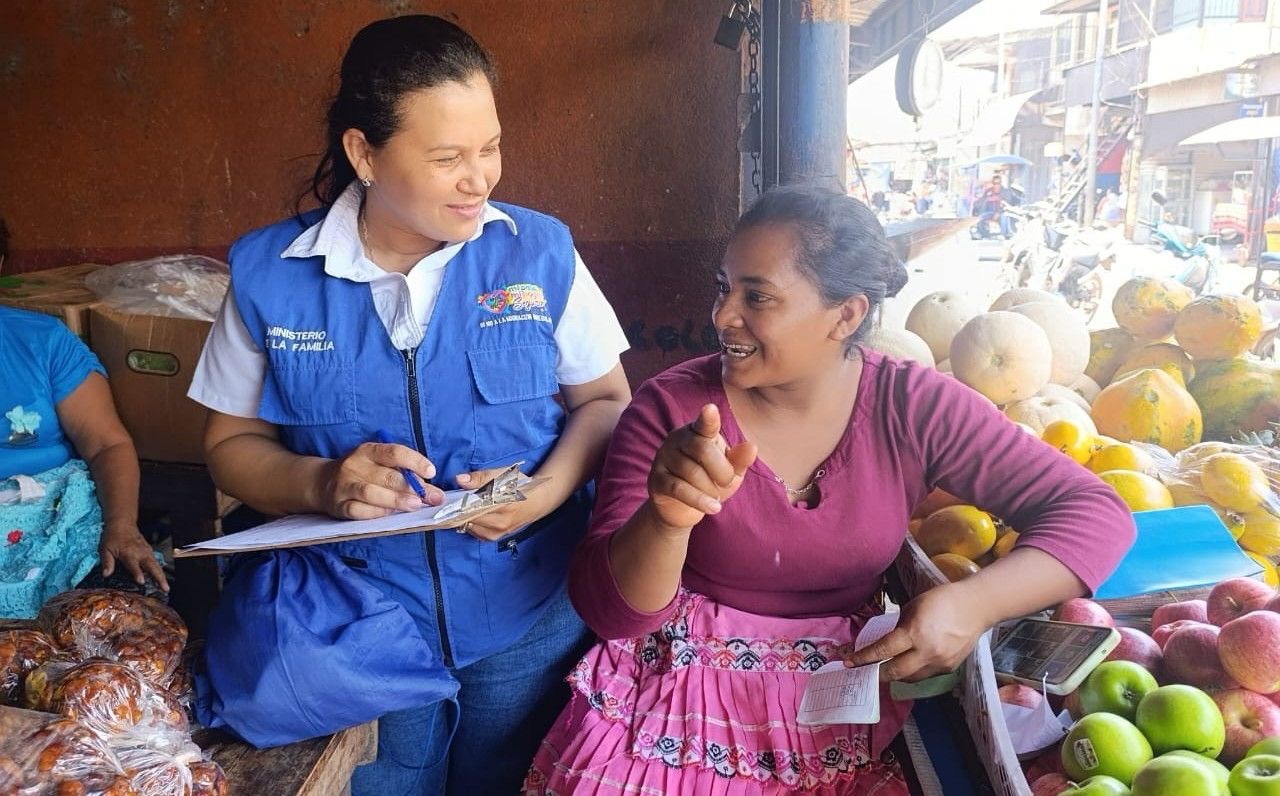 Jornadas en mercados y barrios promueven bienestar de familias nicaragüenses
