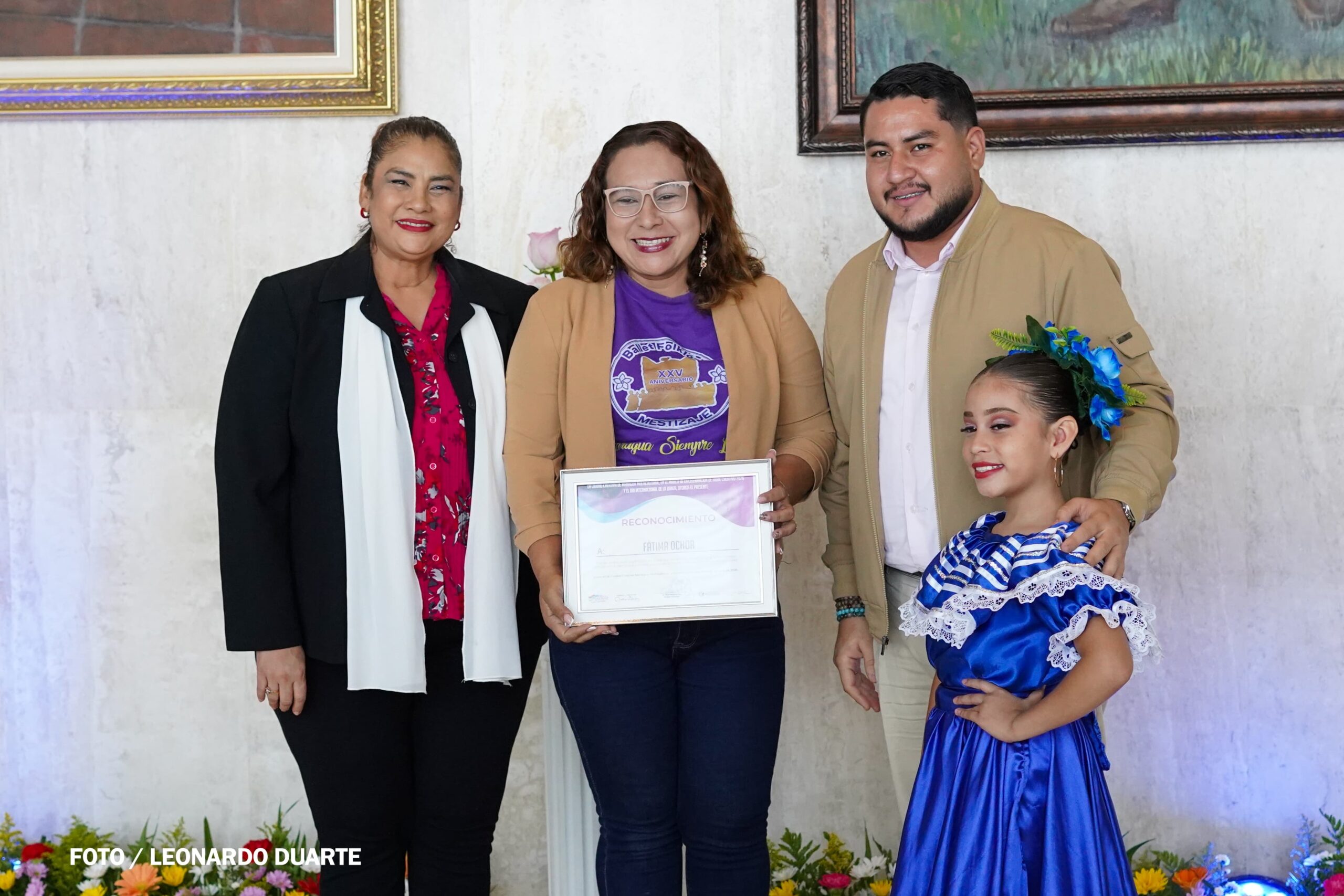 Maestros de la danza reciben reconocimiento por su legado cultural en Managua