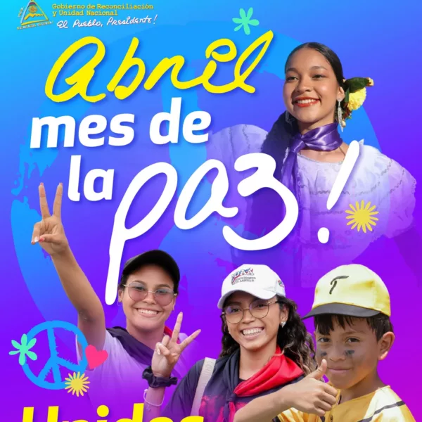 Foto de Afiches «Abril Mes de la Paz»