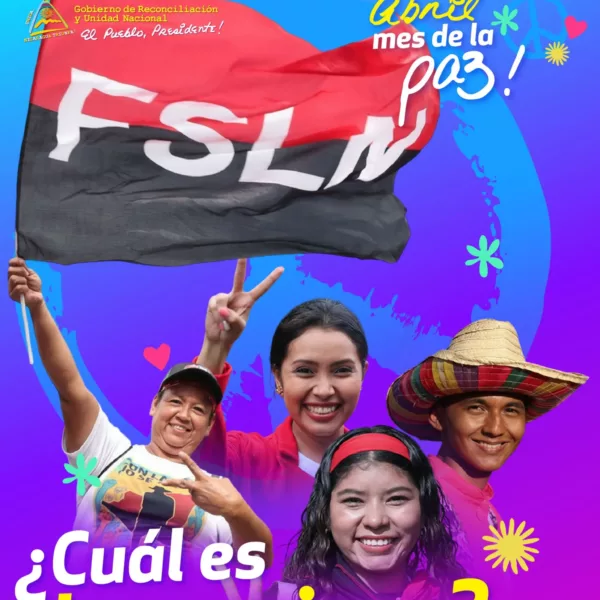 Foto de Afiches «Abril Mes de la Paz»