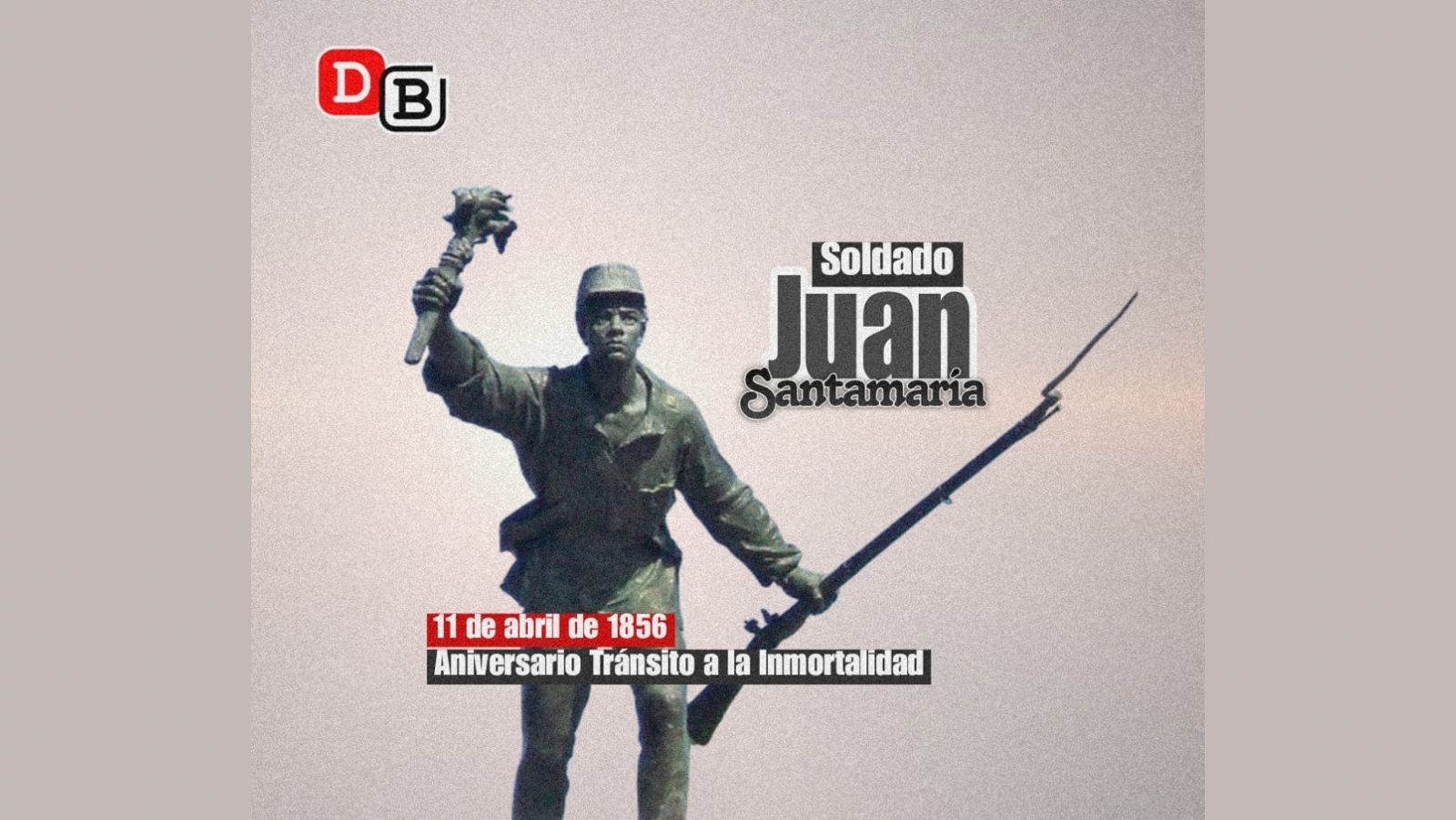 Juan Santamaría, Héroe de la Guerra Nacional Centroamericana