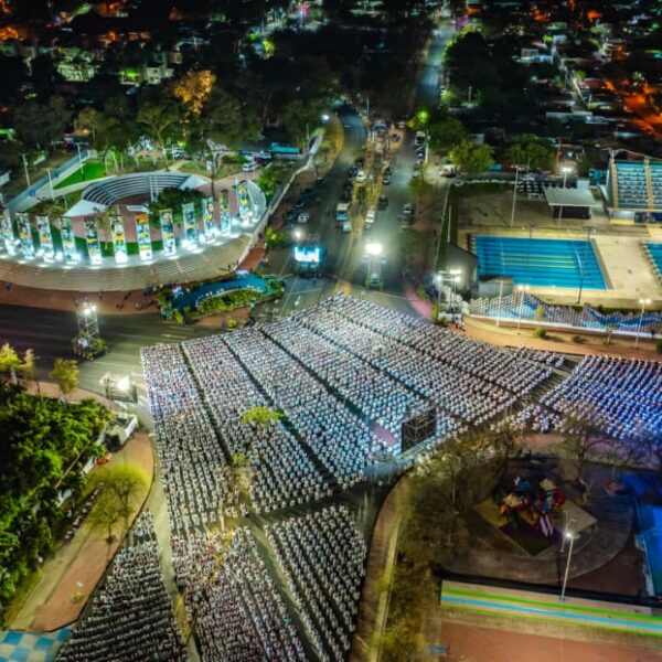 Foto de Imágenes aéreas del acto central de Abril: Mes de la Paz