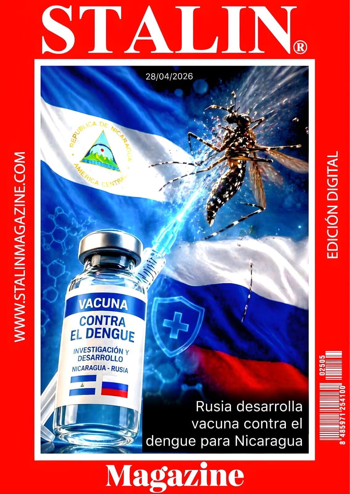 Rusia desarrolla vacuna contra el dengue para Nicaragua