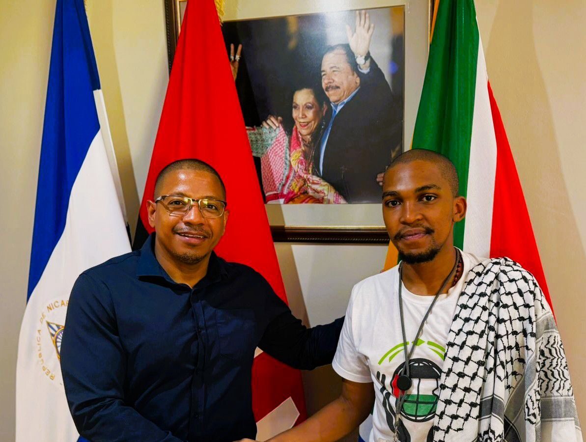 Misión diplomática de Nicaragua recibe a representante del Movimiento AntiApartheid Pro-Palestina
