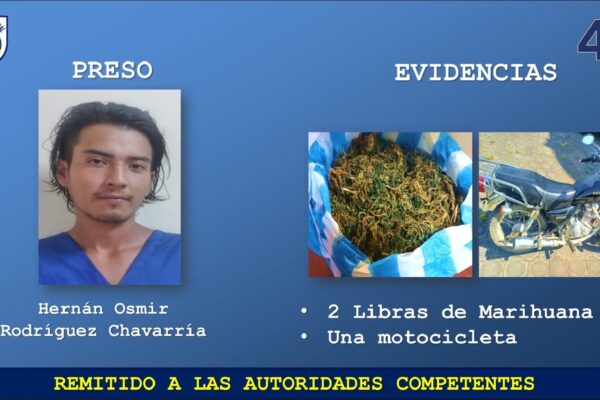 Capturan a sujeto con droga durante allanamiento en Siuna