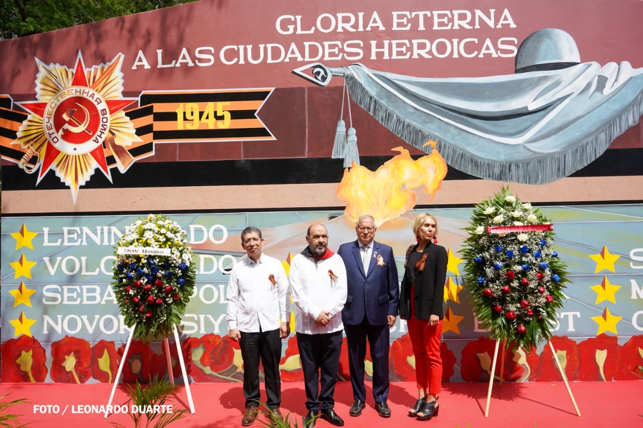 Embajada de Rusia en Nicaragua realiza homenaje a héroes de la Gran Guerra Patria