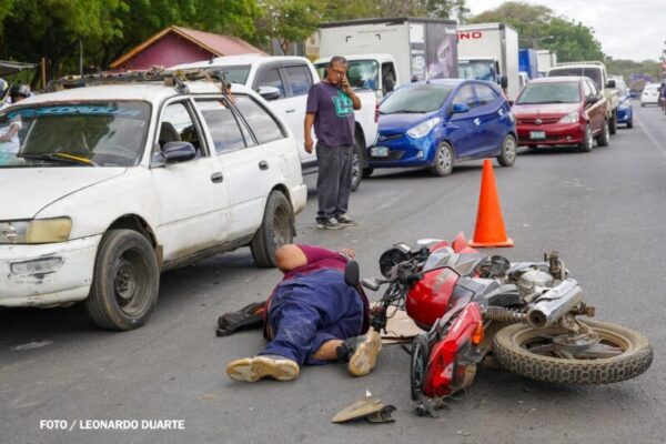 Más de 800 accidentes de tránsito se registraron en Managua en una semana