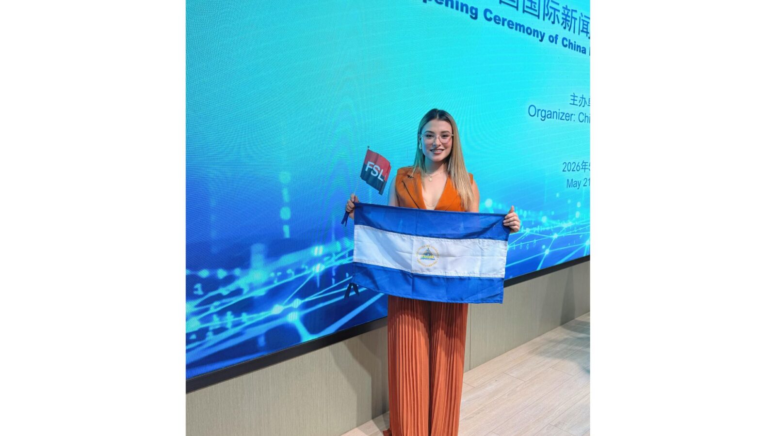 Comunicadora Sandinista en Curso del Centro Internacional de Comunicación de China