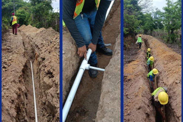 Obras de agua potable avanzan para familias protagonistas de Santo Tomás del Norte