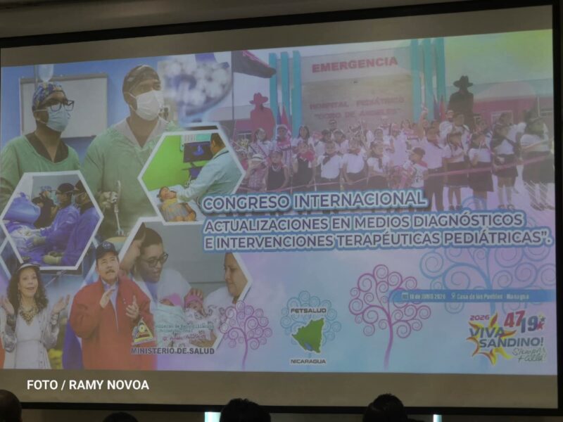 Apertura del Congreso Internacional de Pediatría y Cirugía Pediátrica con participación de médicos nacionales e internacionales en Nicaragua