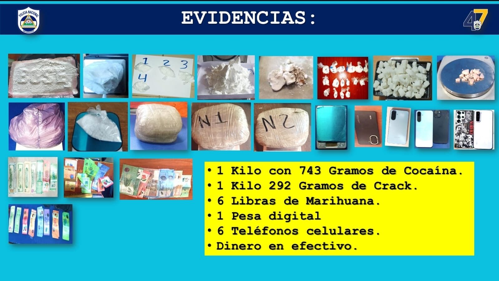 Operativos policiales dejan 110 detenidos y decomiso de drogas en todo el país