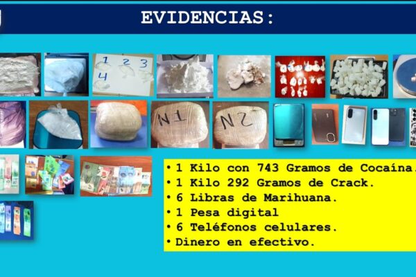 Operativos policiales dejan 110 detenidos y decomiso de drogas en todo el país