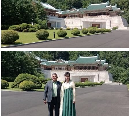 Visita a exposición internacional de amistad en la RPD de Corea