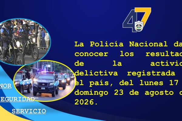 Policía Nacional captura a 104 sujetos vinculados a diferentes delitos